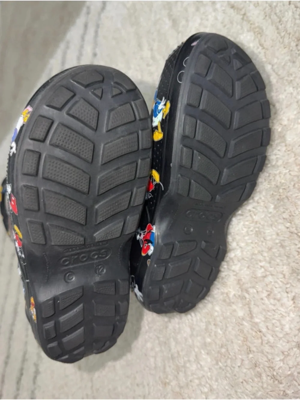 Kids Black Character Rain Boots with Mickey & Friends